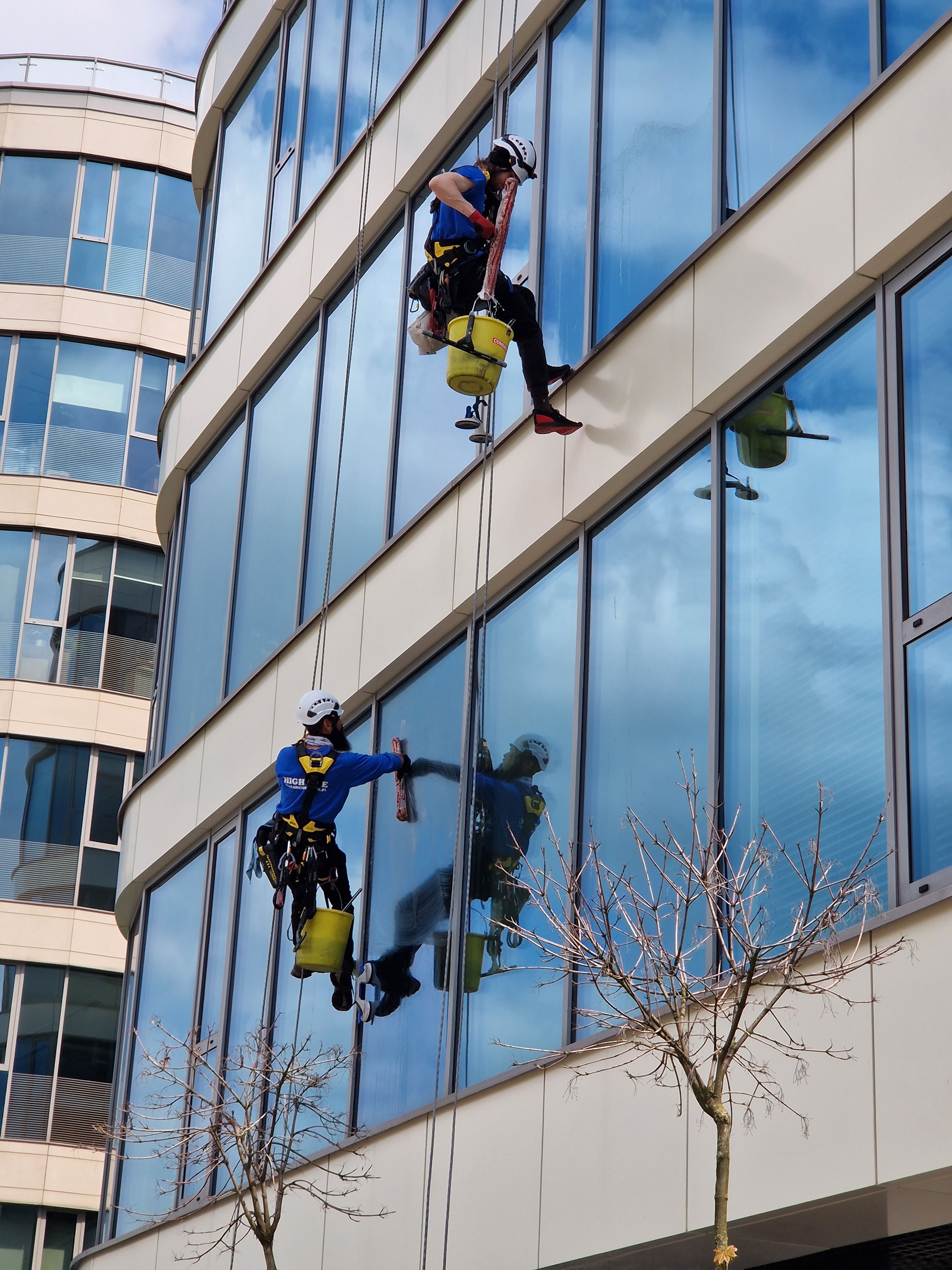 High-Pressure Street Washing